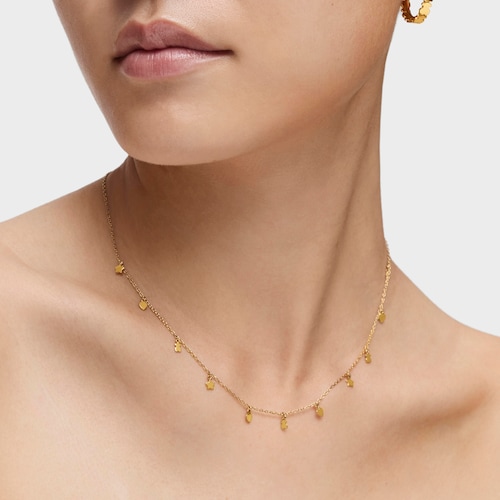 Collar con baño de oro 18 kt sobre plata Cool Joy