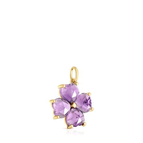 Colgante de oro y amatista Daisy