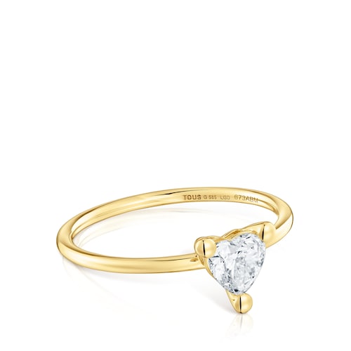 Anillo de oro con diamante creado en laboratorio Garden Of Love LGD