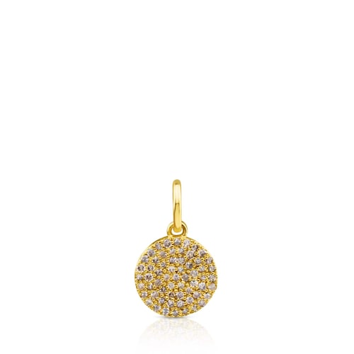Colgante de oro con diamantes 10mm Gem Power